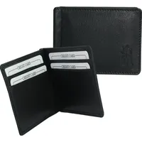 Drachenleder Echtleder Herren 9,5x11cm OPT121S | Schwarz