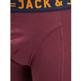 JACK & JONES Lich Field Plus Size Boxershorts 3 Einheiten Burgundy 6XL Regular