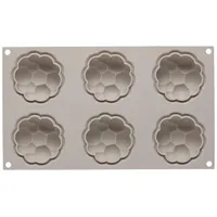 Silikomart | Silikonform für BOLLICINE Monoportionen, Antihaft, 6 Hohlräume,