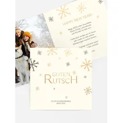 Neujahrskarten selbst gestalten mit Spruch und Fotos im Onlinedesigner bei Meine-Kartenmanufaktur.de