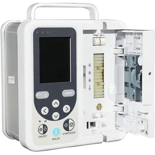 HSRG Veterinär-Infusionspumpe, Veterinär-elektronische Peristaltikpumpe Mit LCD-Display, Multifunktionaler Wiederaufladbarer Automatischer Akustischer Und Optischer Alarm, Mikropumpe Für Haustiere