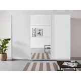 Rauch Schwebetürenschrank Kleiderschrank Schrank Garderobe TOPSELLER OTELI inkl. Inneneinteilung mit 3 Innenschubladen sowie zusätzlichen Einlegeböden MADE IN GERMANY weiß 271 cm x 210 cm x 62 cm