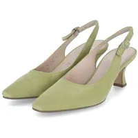 Gabor Slingpumps, Frauen Absatzschuhe,Slingback,Leder,knöchelriemchen,büro-Pumps,Office,bequem,elegant,high Heels,Limette,38 EU / 5 UK