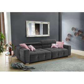 Jockenhöfer Gruppe Big-Sofa "Trento" mit Wellenfederung, Sitzkomfort und mehrfach verstellbare Kopfstützen