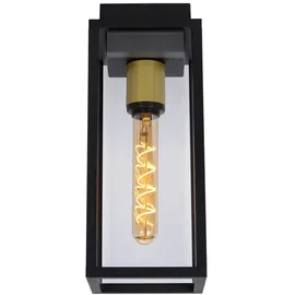 LUCIDE Laurens 1-flg. 30 cm rechteckig schwarz Glas Metall