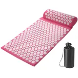 Meditationsmatte, Massageset, Druck Rückenmatte, Meditationszubehör, Spike Matte Massagematte Set Nackenschmerzen Linderung Reise Massagematte Yoga Massage Zubehör Tragbare Meditationsmatte