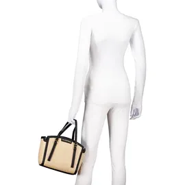 Valentino Demetra Henkeltasche Kunstleder Beige/Black