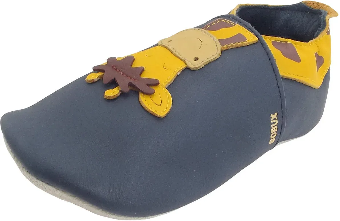 Giraffe Kleinkinder Krabbelschuhe, dunkelblau (navy)