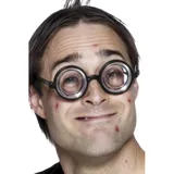 Smiffys 9143 Nerdbrille Schwarz, One Size