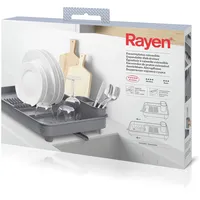 Rayen Ausziehbares Abtropfgestell 36 x 51 x 9,5 cm Grau
