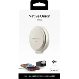 Native Union Voyage 2-in-1 Qi2 Foldable Wireless Charger Sand