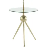 Kayoom Lalee.Avenue Beistelltisch Janifer 300 gold / klar,