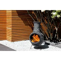 Schicker original mexikanischer Aztekenofen Terrassenofen aus Ton, zweiteilig