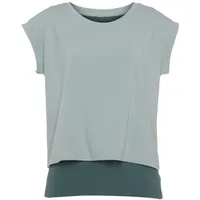 LASCANA ACTIVE 2-in-1-Shirt Damen grün Gr.L (44/46)