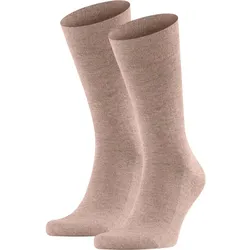 Socken Herren 2er Pack Stretch braun|dunkelbraun 39/42