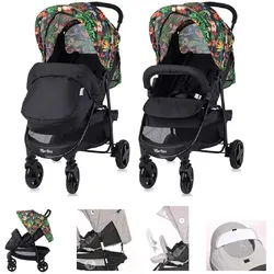 Lorelli Kinderwagen Buggy Martina Fußabdeckung, Frontbügel abnehmbar, Sonnendach bunt