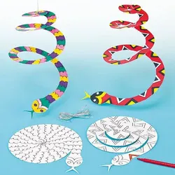 Spiralmobiles "Schlange" (pro Set 10) Bastelsets