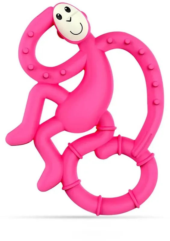 Matchstick Monkey Mini Monkey Teether Beißring mit einem antimikrobiellen Zusatz 1 St.
