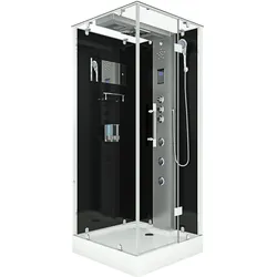 AcquaVapore Dampfdusche Duschtempel Sauna Dusche Duschkabine D38-23R3 100x100 cm