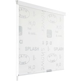 vidaXL Duschrollo 80x240cm Splash-Design Duschvorhang Rollo Badewannenvorhang
