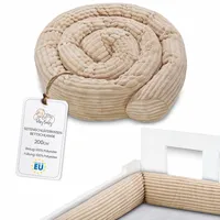 Totsy Baby Seitenschläferkissen Bettschlange Body Pillow 200 cm Lincoln - Kopfkissen lang Bettrolle Schlafkissen Nackenrolle Beige C