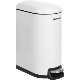 Songmics Mülleimer 10 l Weiß