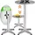 CASARIA Bistrotisch Ø 60 x 115 cm Grau/Weiß