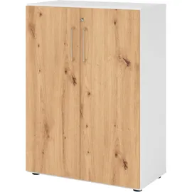 bümö Smart Aktenschrank 3 Ordnerhöhen 0,80 x 0,40 x 1,20 cm Weiß