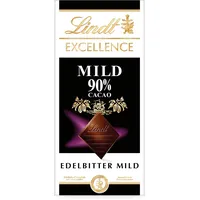 Lindt Schokolade EXCELLENCE Mild 90 % Kakao, Promotion | 100 g Tafel | Edelbitter-Schokolade mit extra milden aromatischen Edelkakaosorten | Schokoladentafel | Schokoladengeschenk