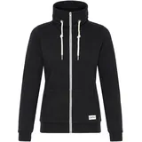 Oxmo Sweatjacke OXMO "Trainingsjacke OXBitta", Damen, Gr. S, schwarz, Obermaterial: 50% Baumwolle CO. 50% Polyester PES., Sweatjacken Sweatjacke