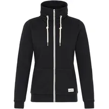 Oxmo Sweatjacke OXMO "Trainingsjacke OXBitta", Damen, Gr. S, schwarz, Obermaterial: 50% Baumwolle CO. 50% Polyester PES., Sweatjacken Sweatjacke
