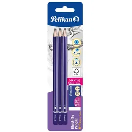 Pelikan Promo, 6 Bleistifte HB + 1 Radierer AL30 Gratis