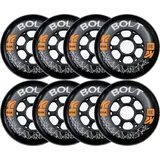 K2 Bolt 90 MM 85A 8-Wheel Pack W ILQ 9 - Black -