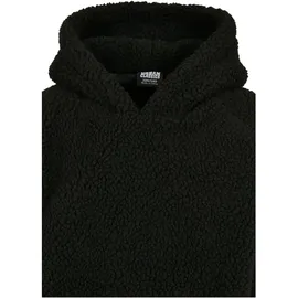 URBAN CLASSICS Sherpa Kapuzenpullover Black 122-128 cm