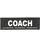 Julius-K9 Klettaufschrift Coach klein Schwarz