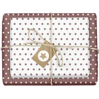 Dabelino Geschenkpapier-Set für Sterne (rot-braun/ weiß) 4x Einzelbögen +