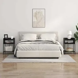 vidaXL Nachttische 2 pcs Schwarze Eiche 40 x 40 x 61 cm Holzwerkstoff