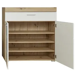 trendteam Amanda 91 x 97 x 38 cm asteiche/weiß HG