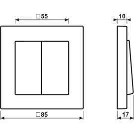 Jung Taster MATS A 550 595 WW