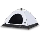 vidaXL Campingzelt 5 Personen Weiß Verdunkelungsstoff Quick Release