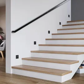 ARCCHIO Neru LED-Einbaulampe 2 eckig schwarz Aluminium