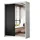 lookway Schiebetürenschrank Camaro II 150 x 215 x 59 cm Weiß/Schwarz