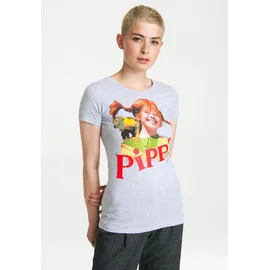 LOGOSHIRT Langstrumpf - Äffchen Herr Nilsson grau XS