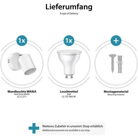 ledscom.de Waika (GU10) weiß