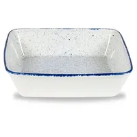 Churchill 6 x Buffetschale quadratisch 25,4cm Stonecast HINTS Indigo