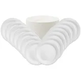 Papstar Pappteller rund 23 cm 200 St. Weiß