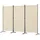 Angel Living Senkrechtmarkise 3-teiliger Paravent Raumteiler, 243x180cm (3-St) Trennwand Balkon Sichtschutz aus Stahl und Polyester beige