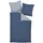 JANINE Mako-Satin Gestreift Nachtschattenblau 70 x 90 cm