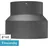 raik Ofenrohr Reduzierung 160 mm - 150 mm Stahl 14,9 cm x 14,9 cm x 14 cm grau