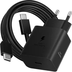 Samsung USB-C Adapter 45W mit USB-C Kabel - EP-T4511X - Schwarz